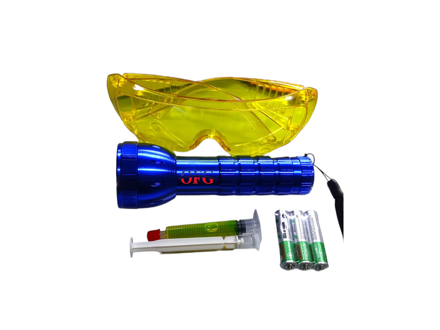 Uv Kaçak Arama Seti Mor Işık ve Gözlük